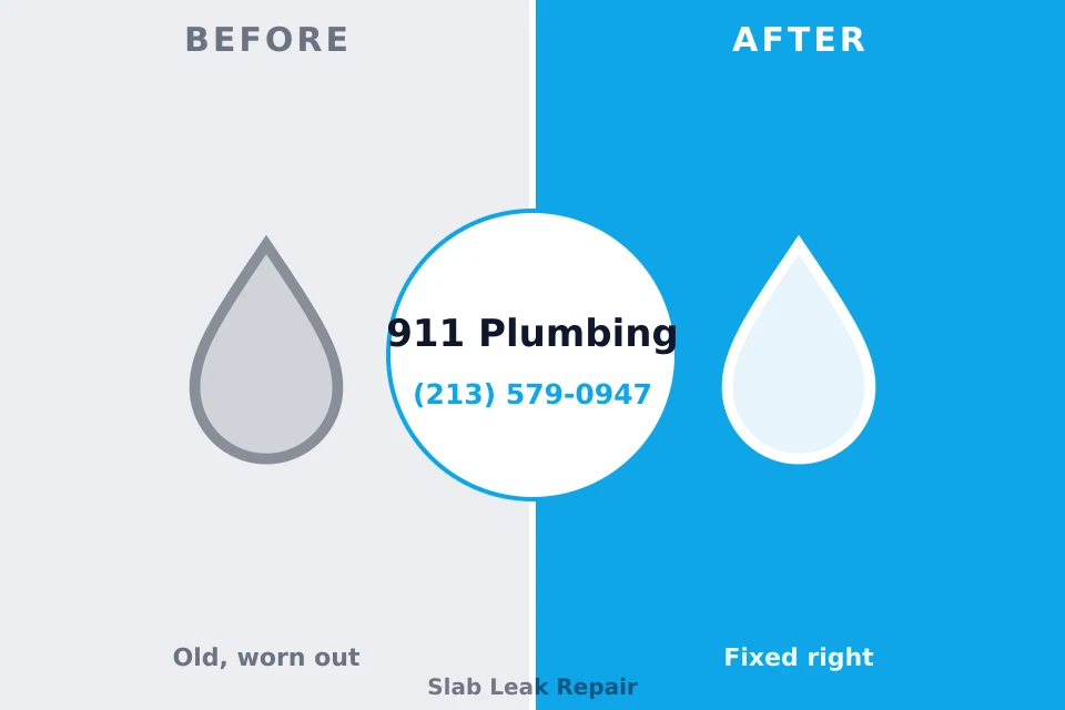 Before and after: plumbing repair Iowa Colony, TX